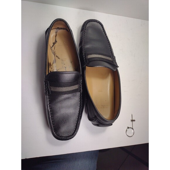 Bally Men\'s Waltec Walker Black Leather Driving Loafers Size 10 US main image 7